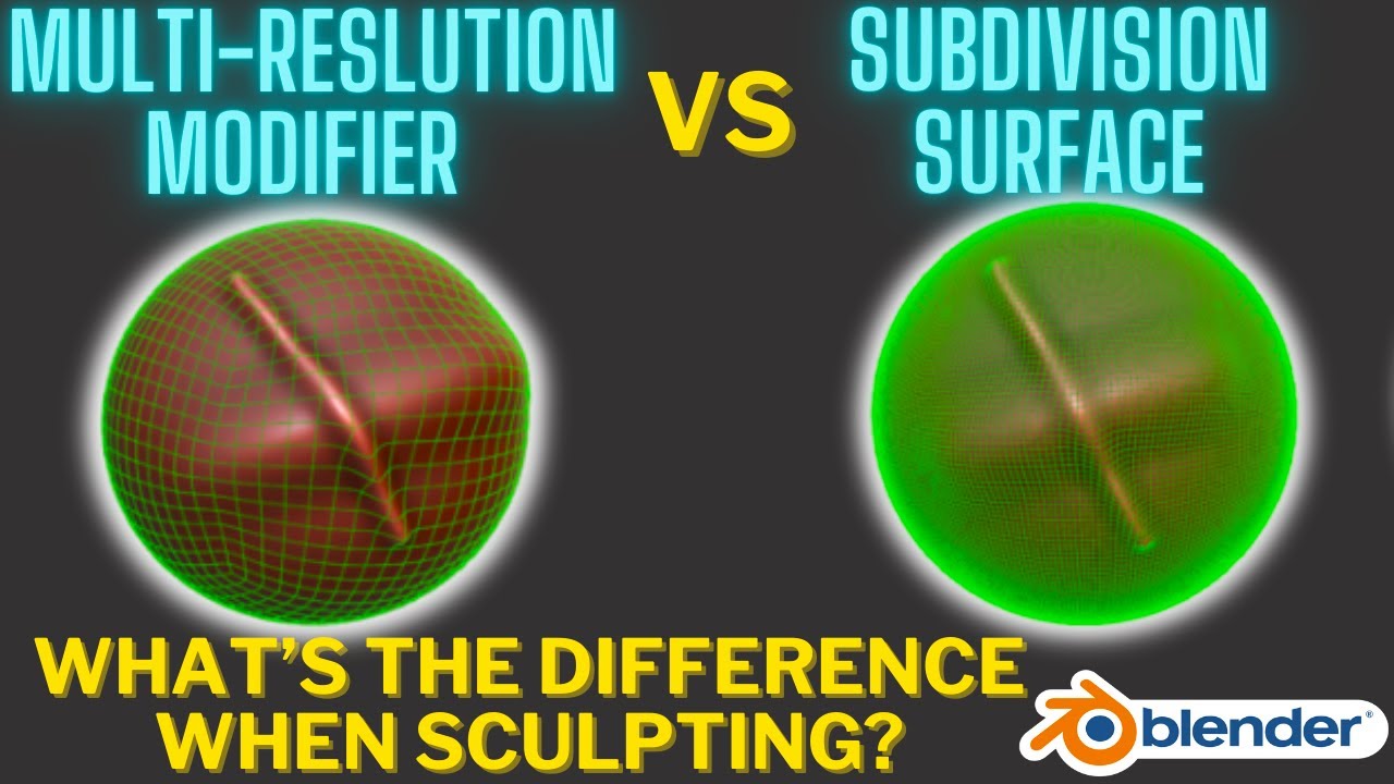 Multi-Resolution vs Subdivision Surface in Blender Which is BETTER?
