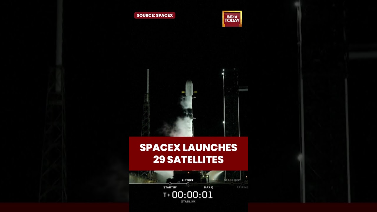 SpaceX Launches 29 Satellites Into Earth Orbit | US | Florida | Space