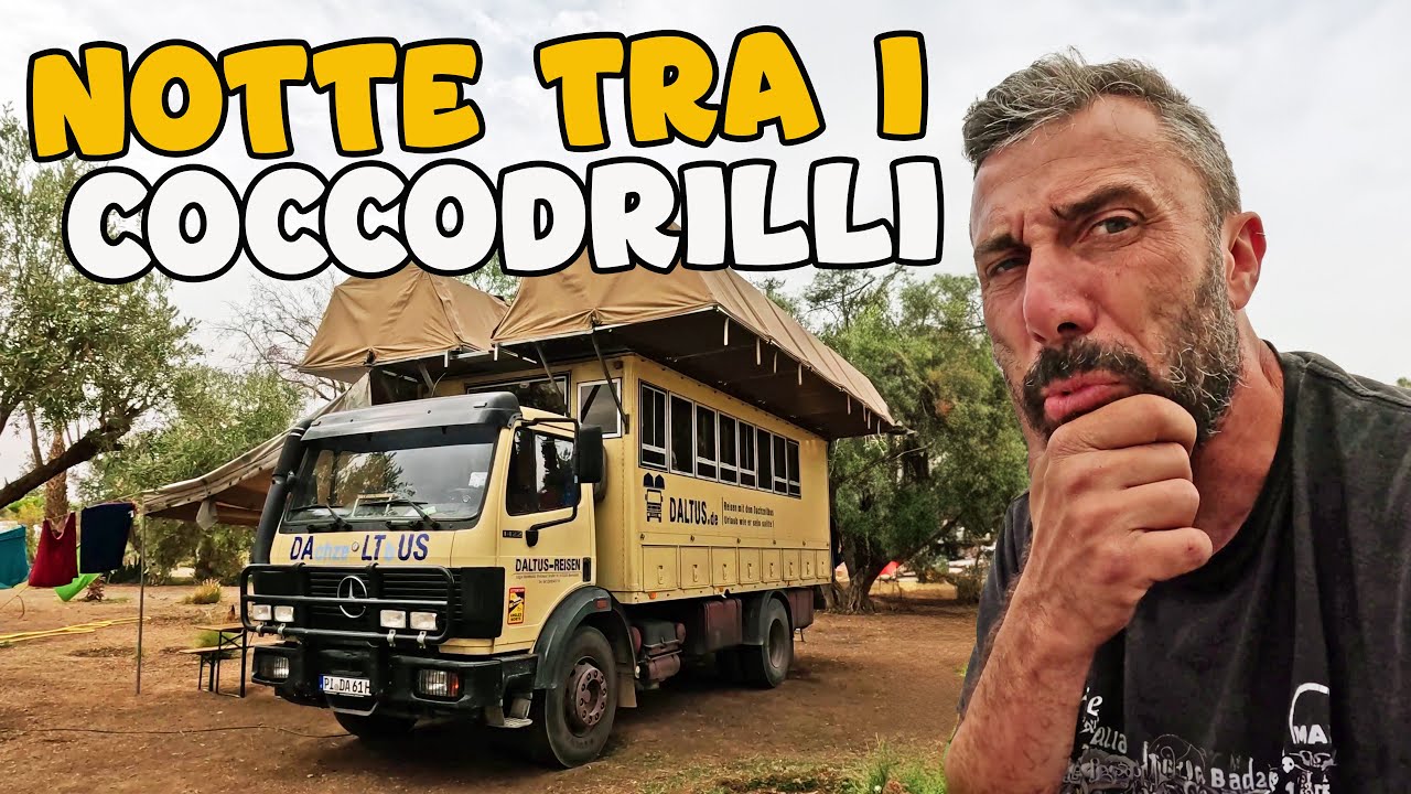 Passiamo la notte con 300 coccodrilli attorno 😵 Giro del mondo in camper 4x4 🔥 Marocco - Africa