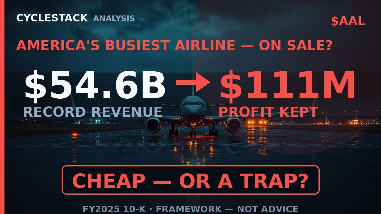 America's Busiest Airline Kept $111M of $54B. Cheap? [$AAL]
