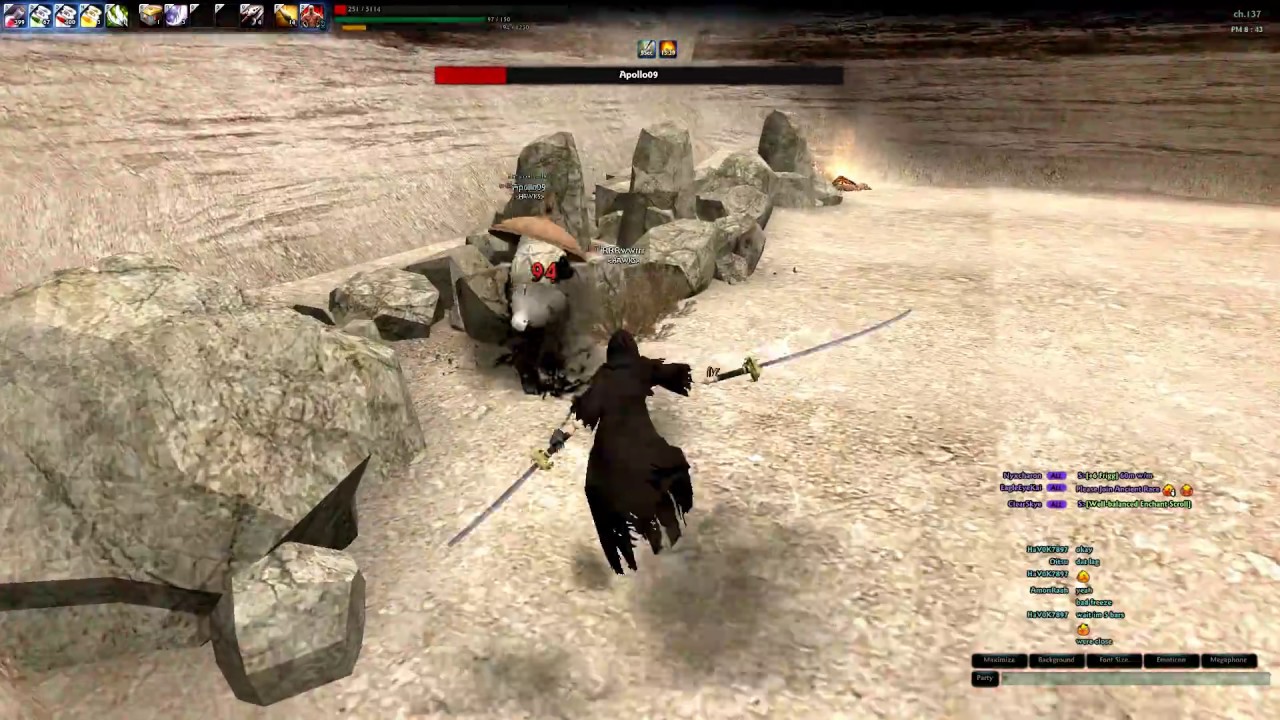 Vindictus PVP Crossgun Kai VS Twin sword Vella