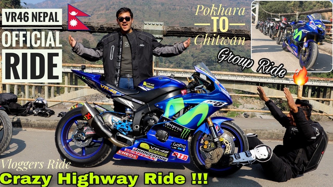 Сумасшедшая поездка по шоссе Yamaha R6🔥 | Покхара в Читван | VR46 Непал@Mrbvlog_official @saugatv...