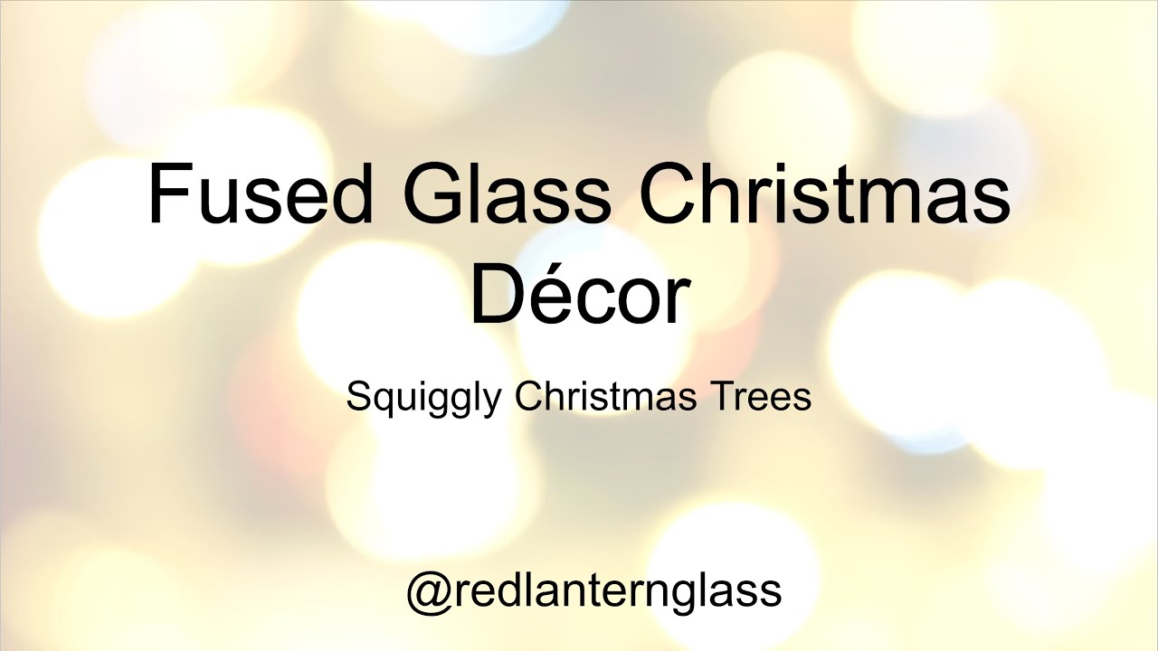 Squiggly Christmas Trees | Fused Glass