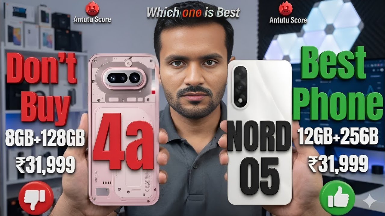 Nothing Phone 4a vs OnePlus Nord 5 🚀 Speed, Camera, Battery Battle! Kaun Jeetega? 👑