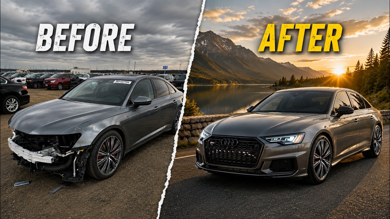 FULL BUILD - REBUILDING A CRASH DAMAGED AUDI C8