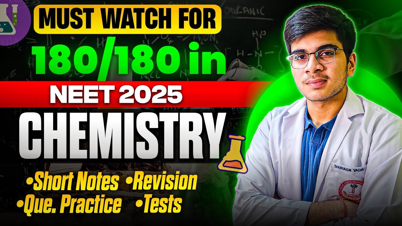 Ultimate Guide to Scoring 180/180 in NEET Chemistry! 💯 🔥 Don&rsquo;t Miss This! 🚀 #neet #mbbs #neet2025