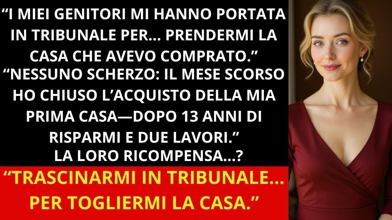 I miei genitori mi hanno portata in tribunale per la casa… finché il giudice ha fatto UNA domanda