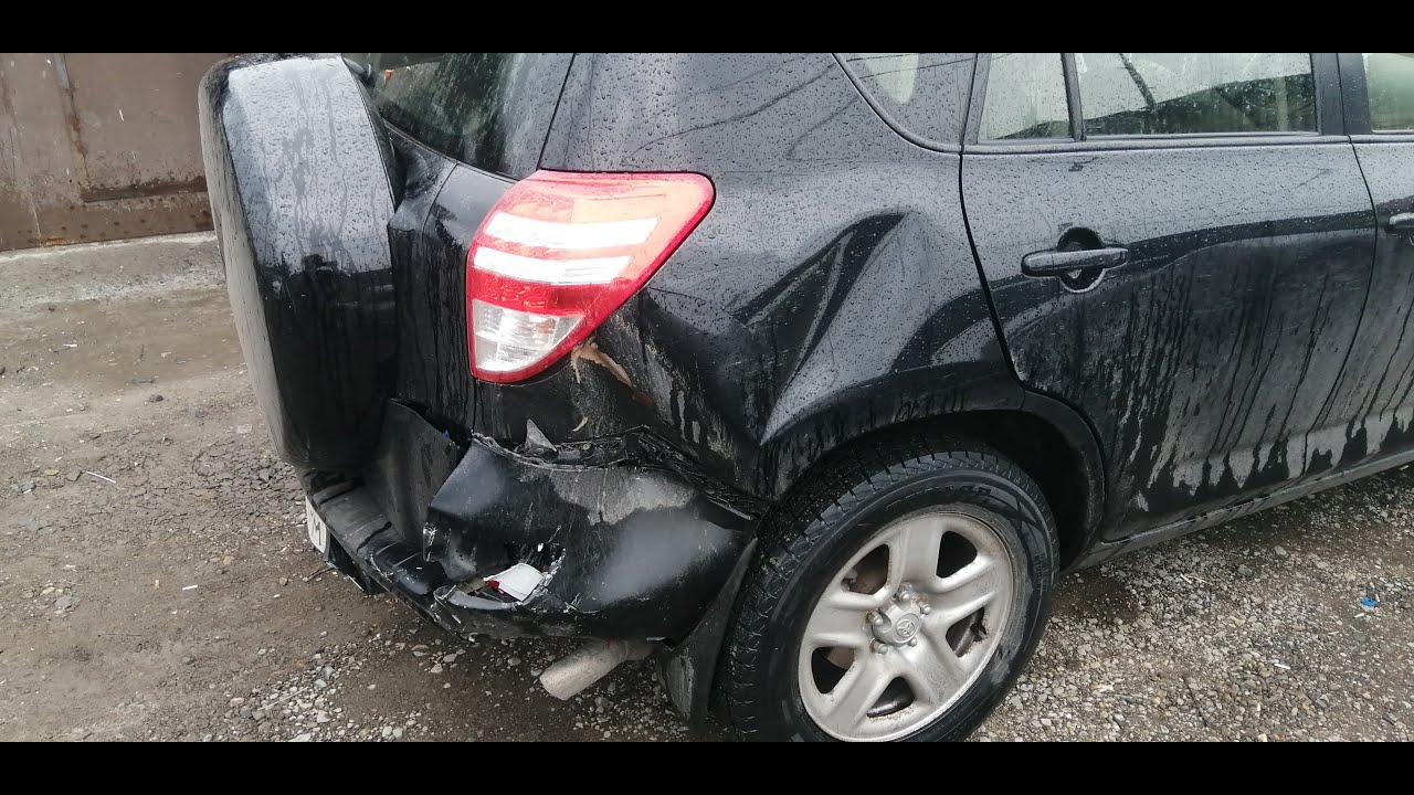 TOYOTA RAV4.Рихтовка заднего крыла.Кузовной ремонт