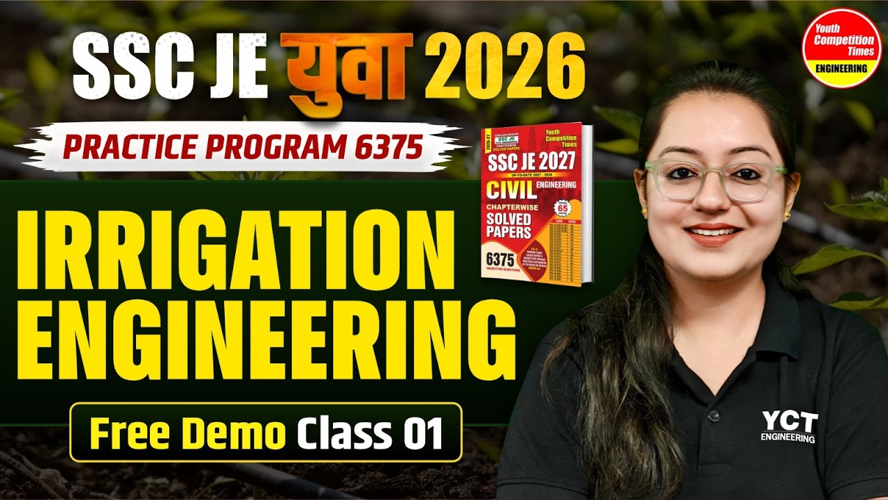 Irrigation Engineering | Methods of Irrigation | Free Demo Class | SSC JE PYQs | CE | Harshna Verma