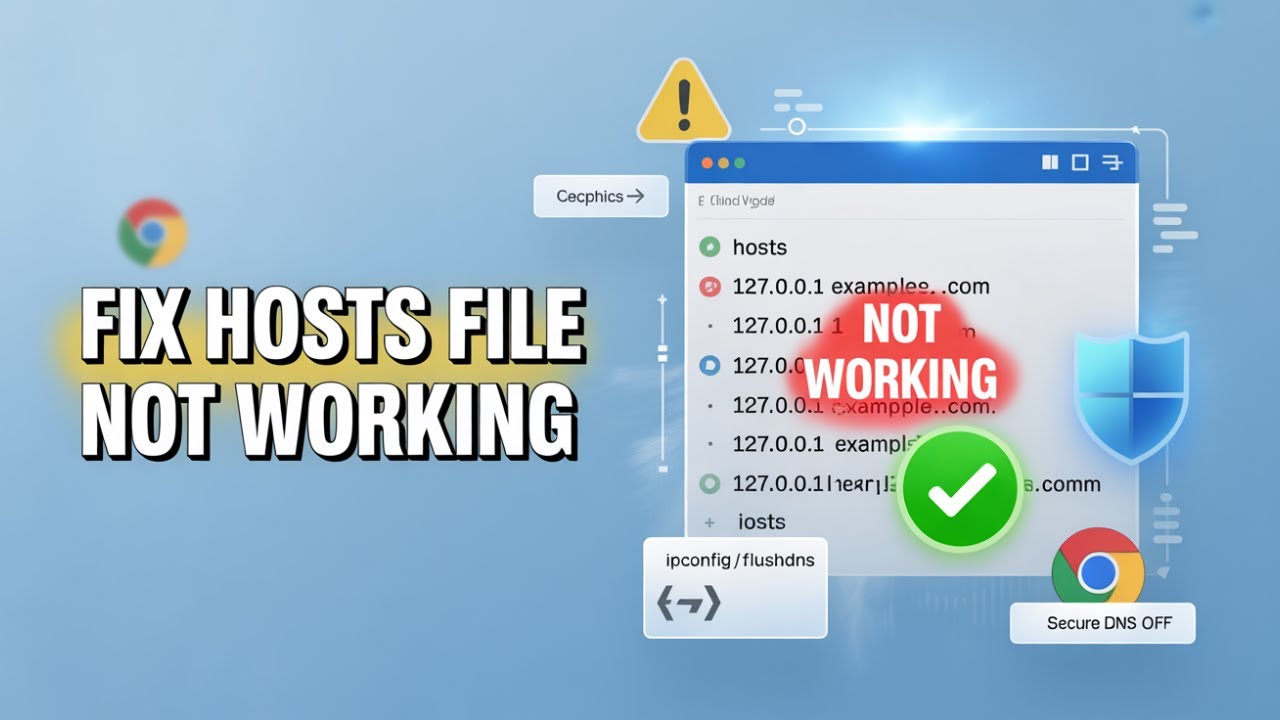 Windows Hosts File Not Working? Here's How to Fix It (Step-by-Step Guide!)