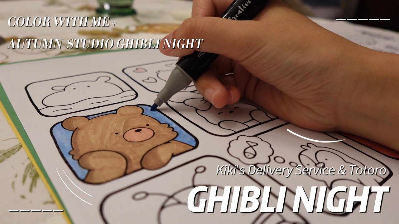 Studio Ghibli Afternoon 🕯🍂 autumn ver. | Kiki's, Totoro, color w. me