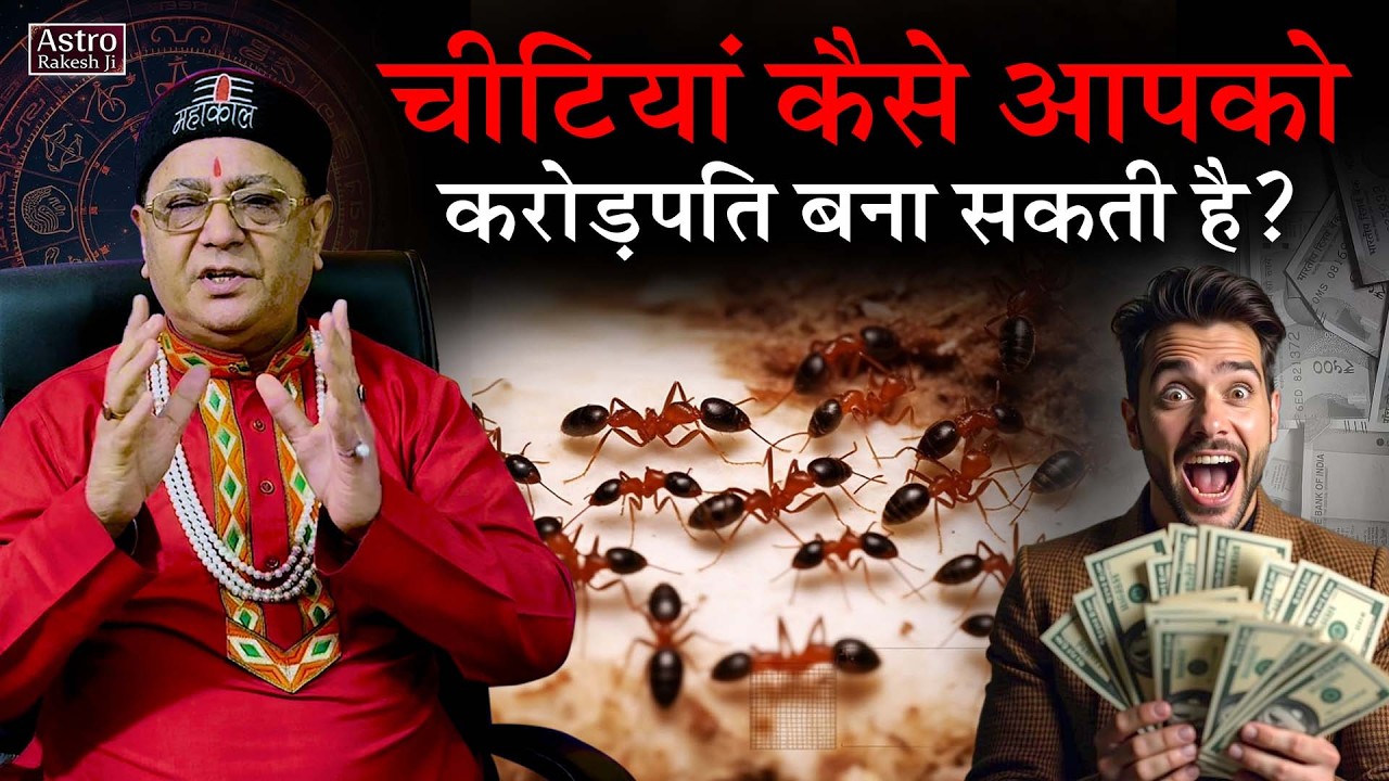 चीटियां कैसे आपको बना सकती है करोड़पति .. धन के लगने वाले है भंडार (Remedy) By: Astro Rakesh Ji