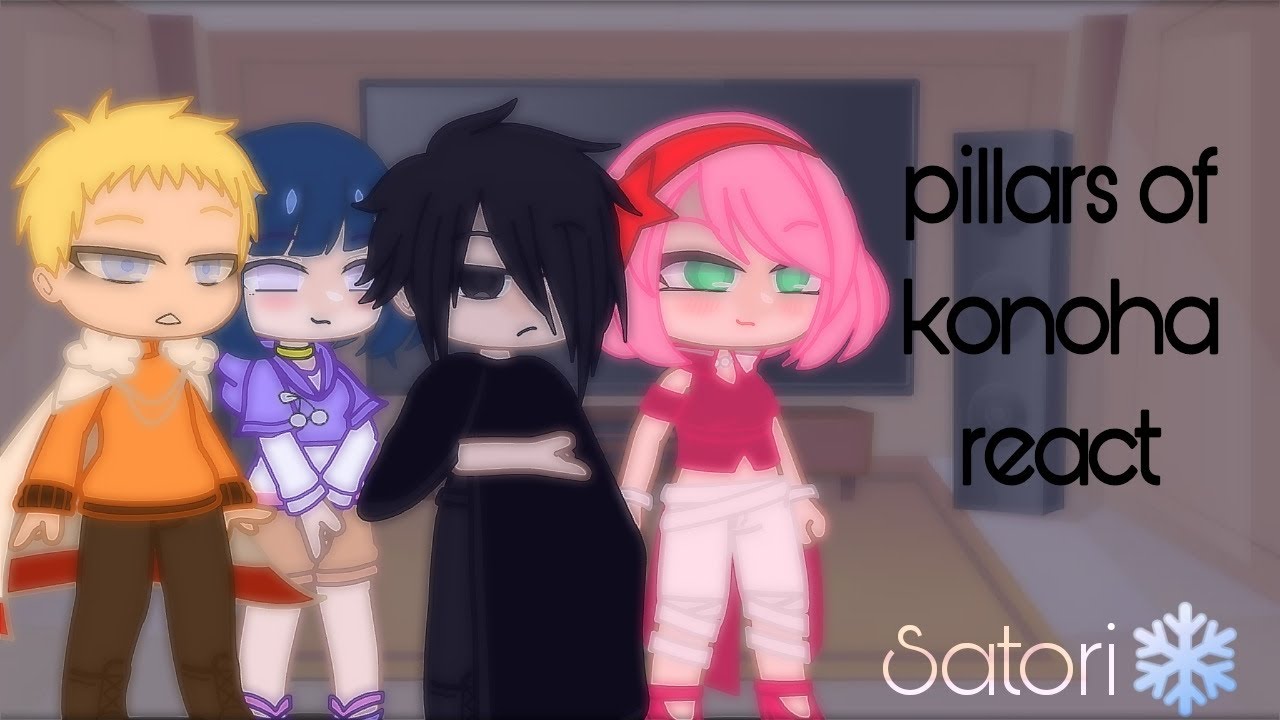 ❄️Pillars of konoha react to rap 