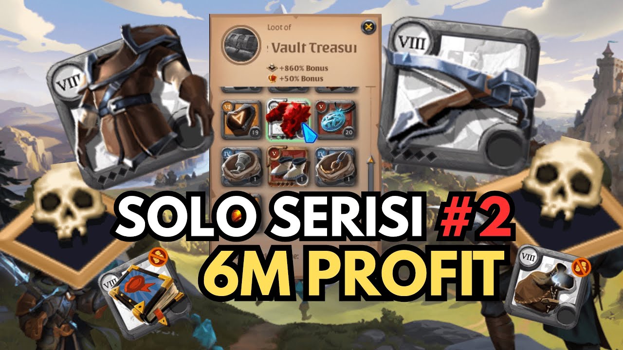 Albion Online - Tek Chest ile Büyük Profit! 1 Saatte 6m Silver (Solo Serisi #2)