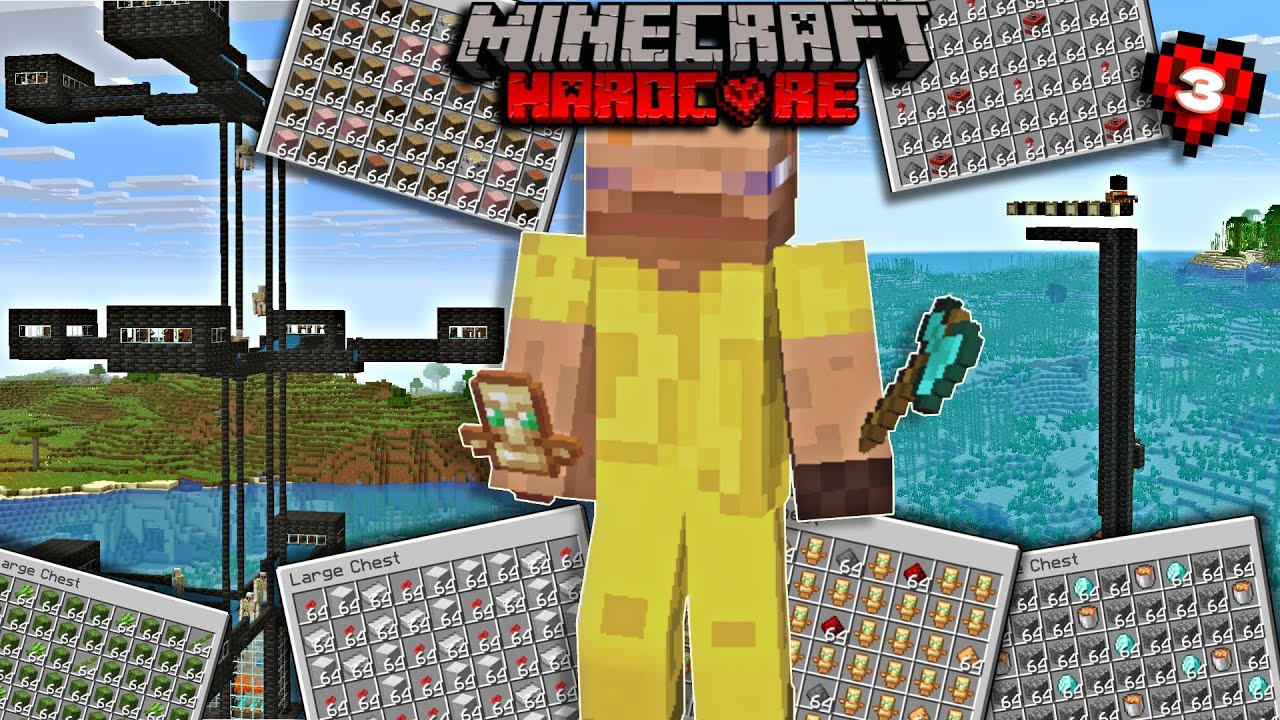 Zbudowałem wszystkie automatyczne farmy w Minecraft Hardcore #3