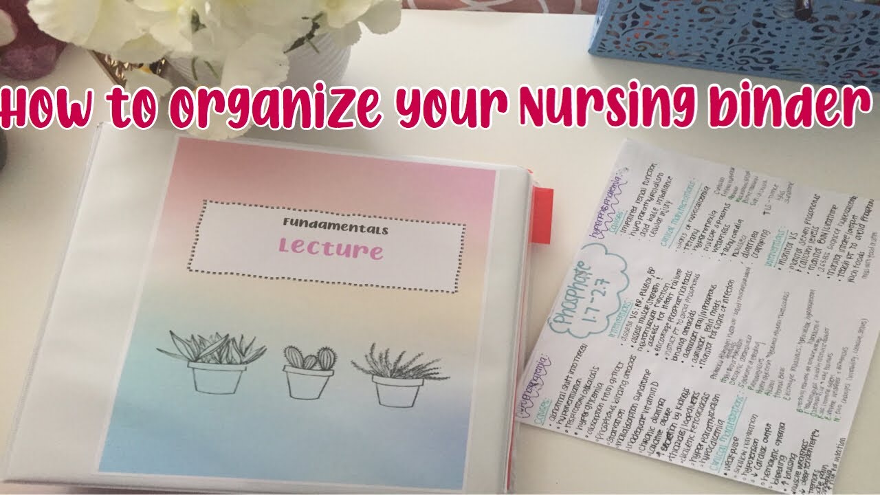 HOW TO ORGANIZE YOUR BINDER IN NURSING SCHOOL |