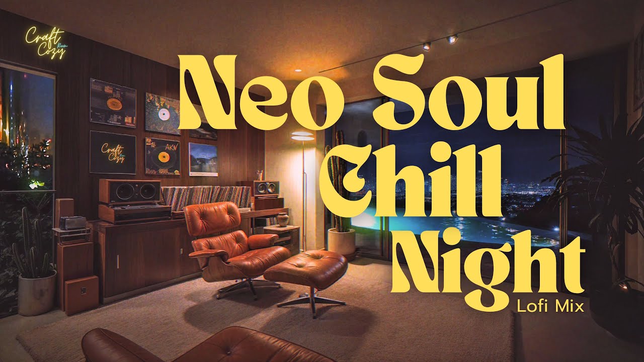 Midnight Pool Lounge 🌃| Neo Soul, R&B Lofi Slow Chill Mix