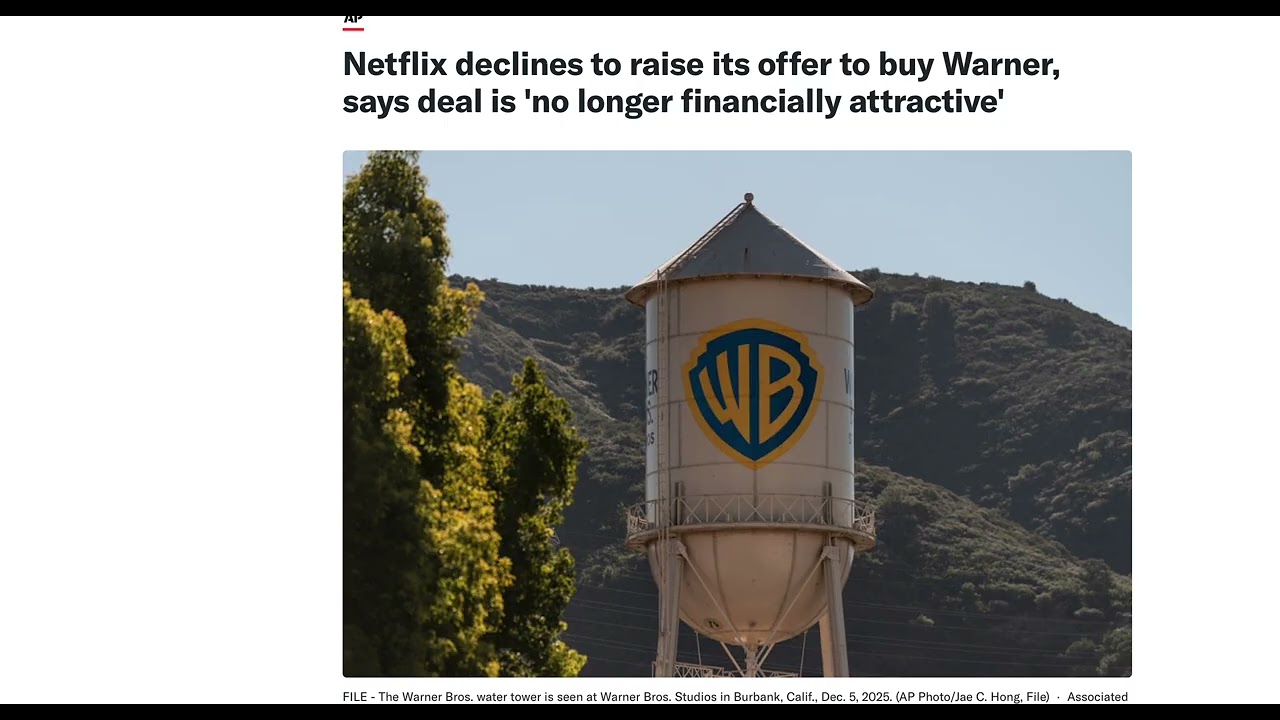 Netflix pulls out of WB deal