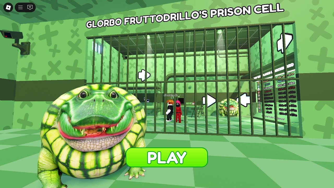 GLORBO FRUTTODRILLO'S PRISON RUN! ROBLOX