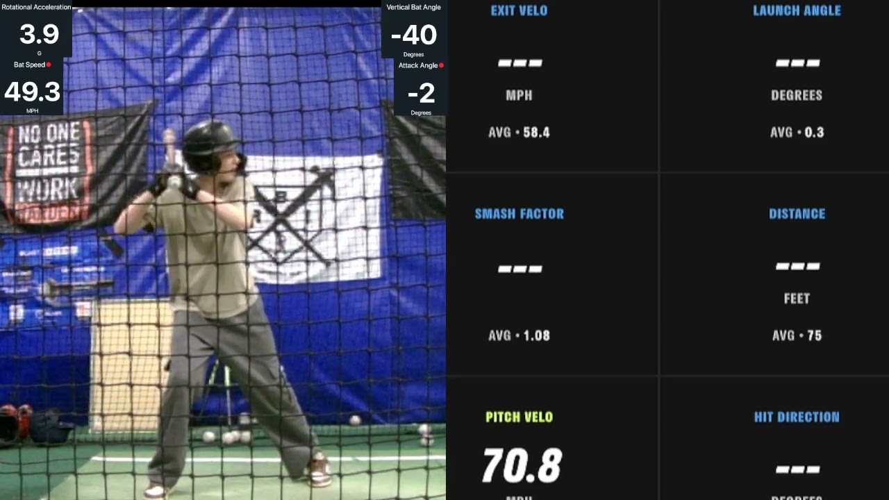 Jack F & Cash W 2030 Hitting Session using Full Swing & Blast Motion vs Spinball iPitch 2026 02 10