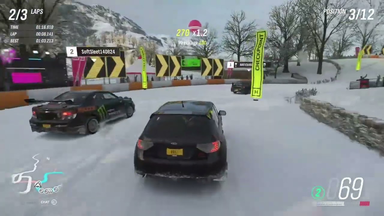 Racing a ''stock'' subaru 2