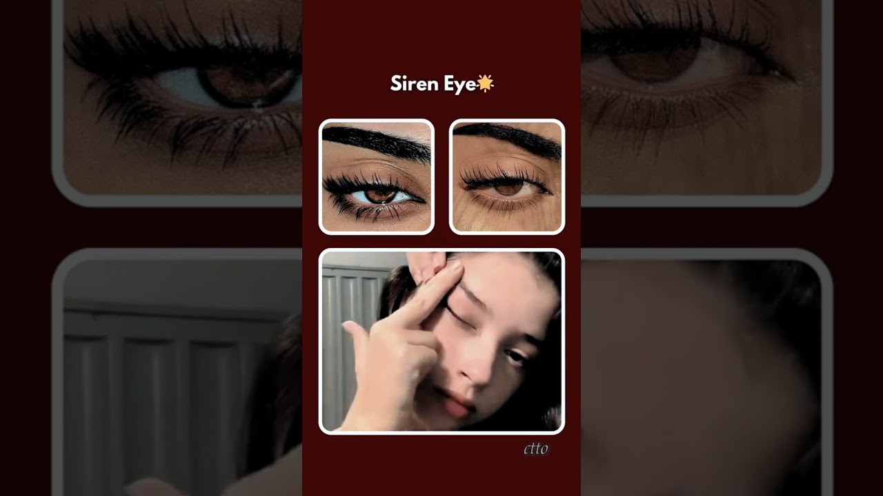 WANT SIREN EYES? 👁✨ Try This Eye Exercise! #glowup #beautyhacks #beautytips #fypシ゚viral