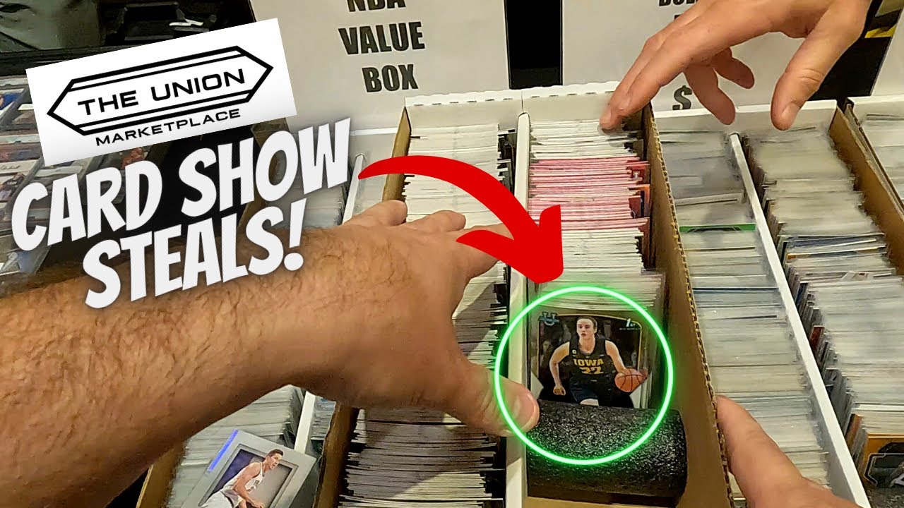 Finding Bargain Box Steals At The Union Marketplace Sports Card Show!