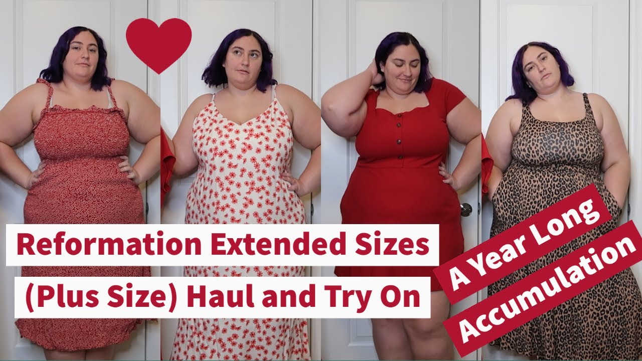 Reformation Extended Sizes (Plus Size) Haul and Try On - A Year Long Or More Accumulation