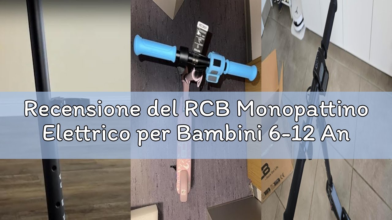 Recensione del RCB Monopattino Elettrico per Bambini 6-12 Anni, Motore 150W - Max 16 Km/h - Luce LED