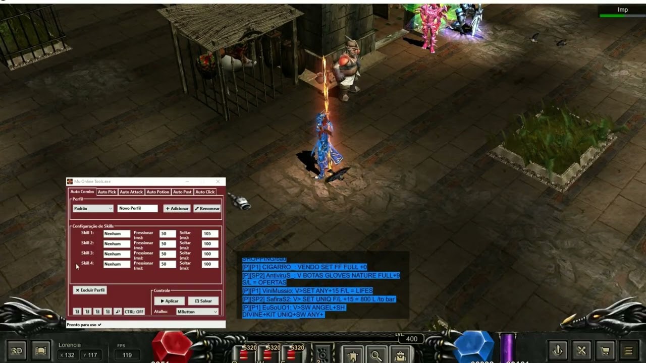 Mu online como criar um combo para bk em 2025