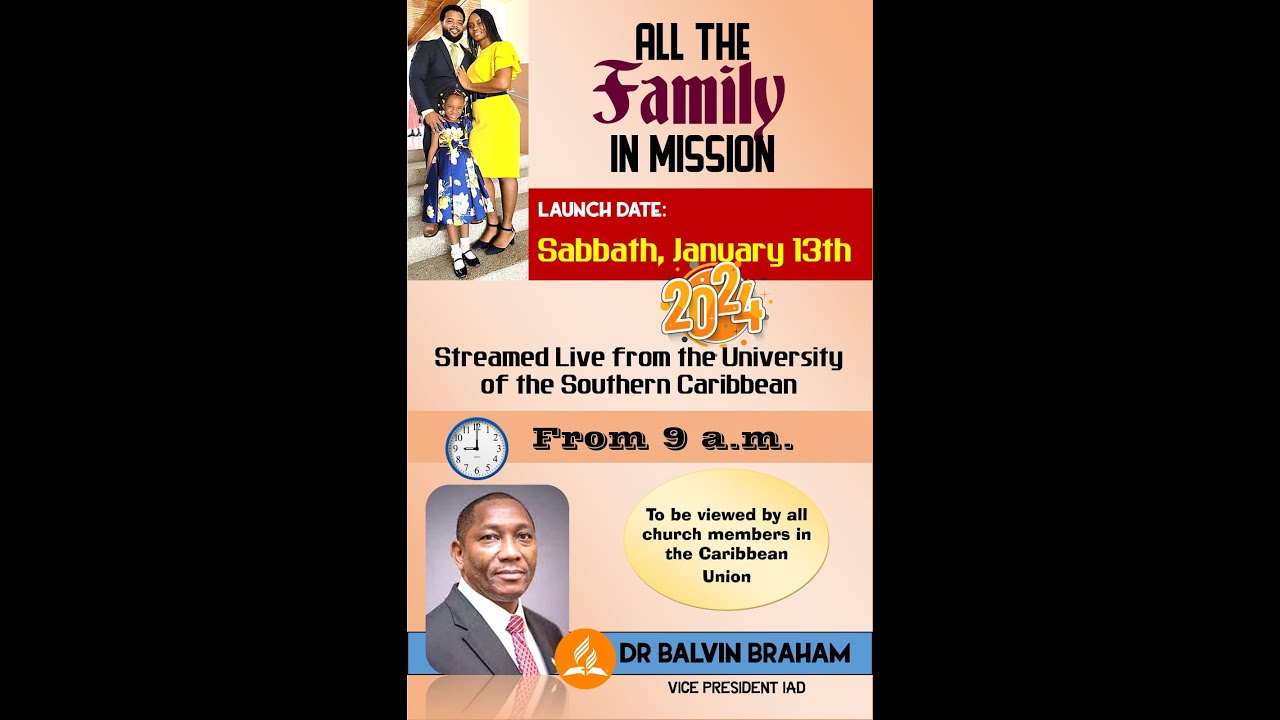 Grenada Conference Online Service || All Family In Mission Launch || January 13, 2024