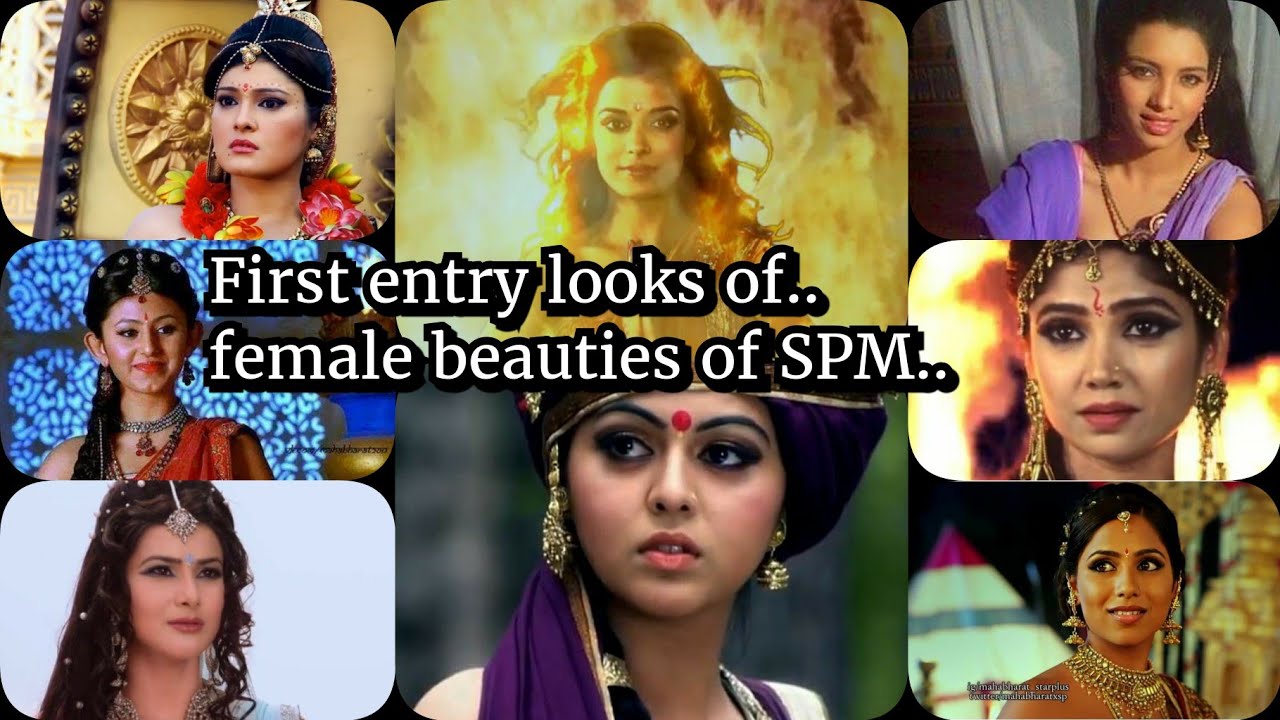 First entry looks of female beauties of serial StarPlus Mahabharat...