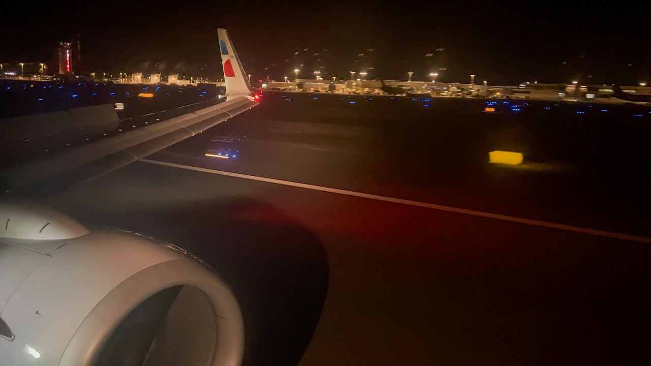 Abnormal *FLAPS 15* Landing | American Airlines Boeing 737-823 Midnight Arrival in Tucson, AZ ~ KTUS