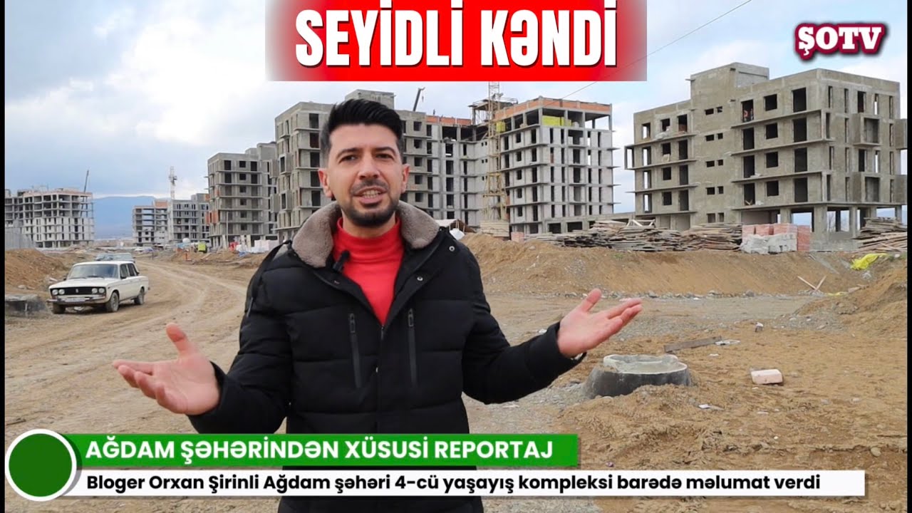 Ağdamın Seyidli kəndində işlər sürətlə gedir - 4-cü məhəllədən görüntülər