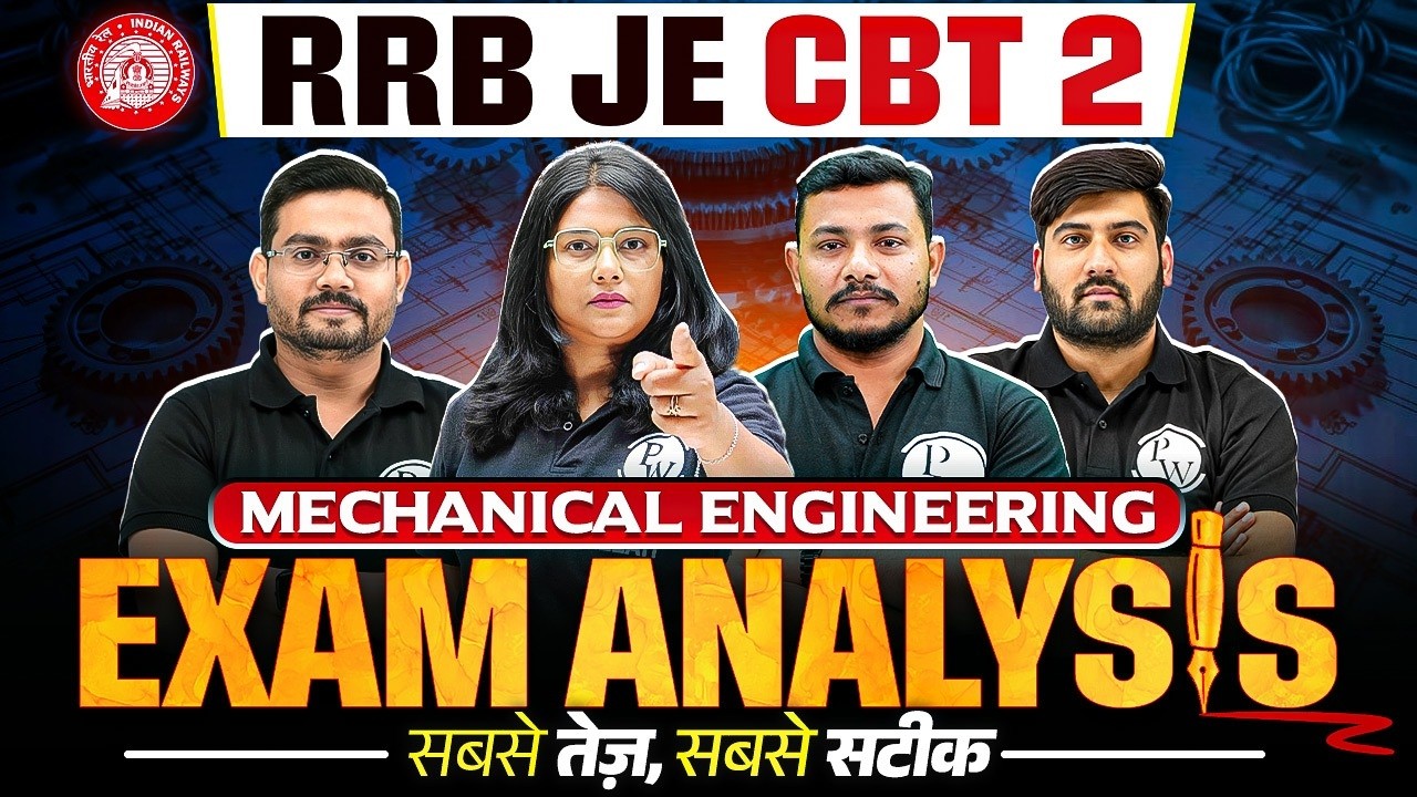 RRB JE CBT 2 Exam Analysis | Mechanical Engineering | RRB JE Mechanical LIVE PAPER SOLUTION