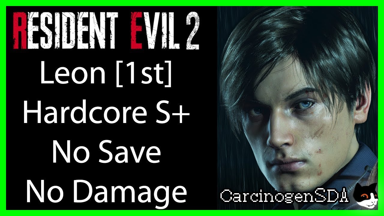 Resident Evil 2 REmake (PC) No Damage No Save - Leon 1st (Leon A) Hardcore Mode S+ Rank