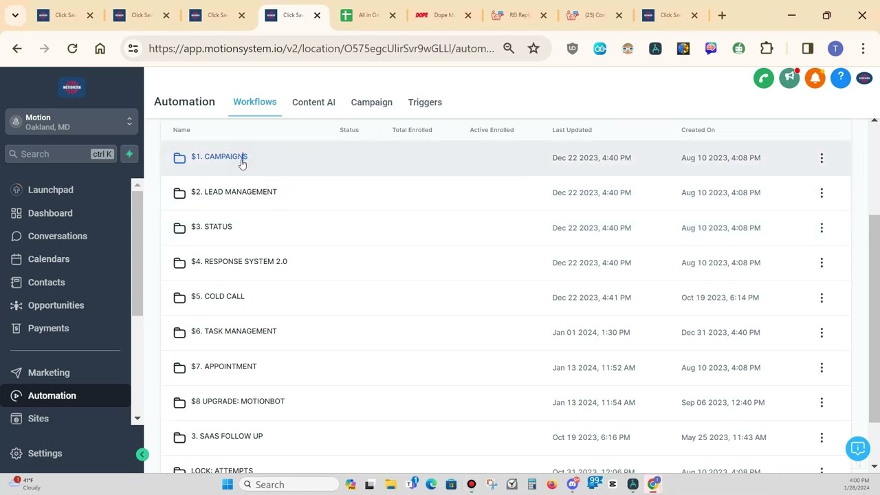 Motion CRM Demo for Real Estate Investors