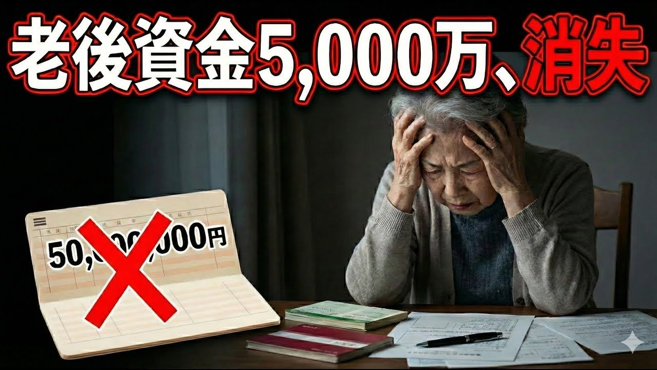 【老後破産】老後資金5,000万、消失　二重の悲劇【ゆっくり解説】