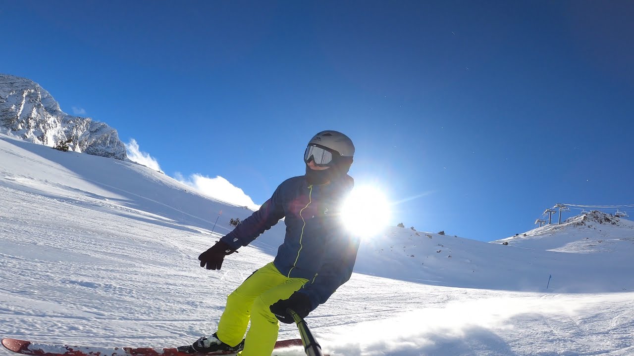 Skiing in Andorra, Grandvalira Ski Resort , Pas de la Casa , December 2024  4K