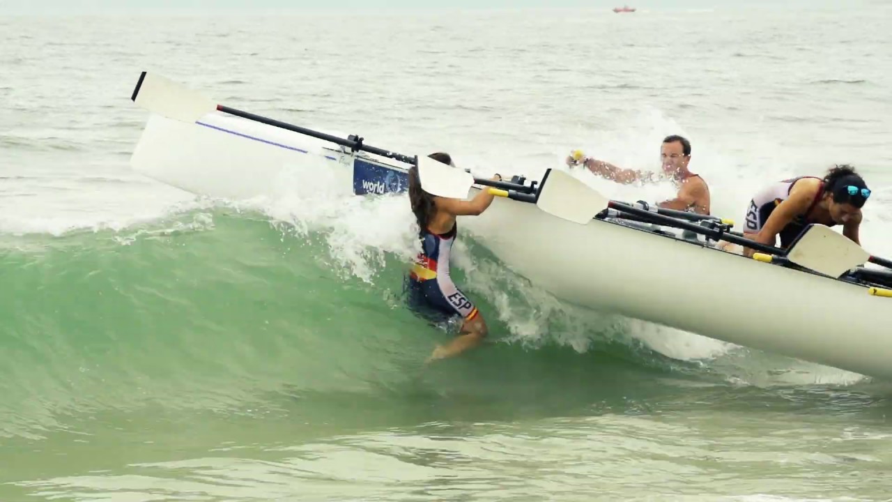 2019 World Rowing Beach Sprint Finals - Coxed Mixed Quadruple Scull beach start