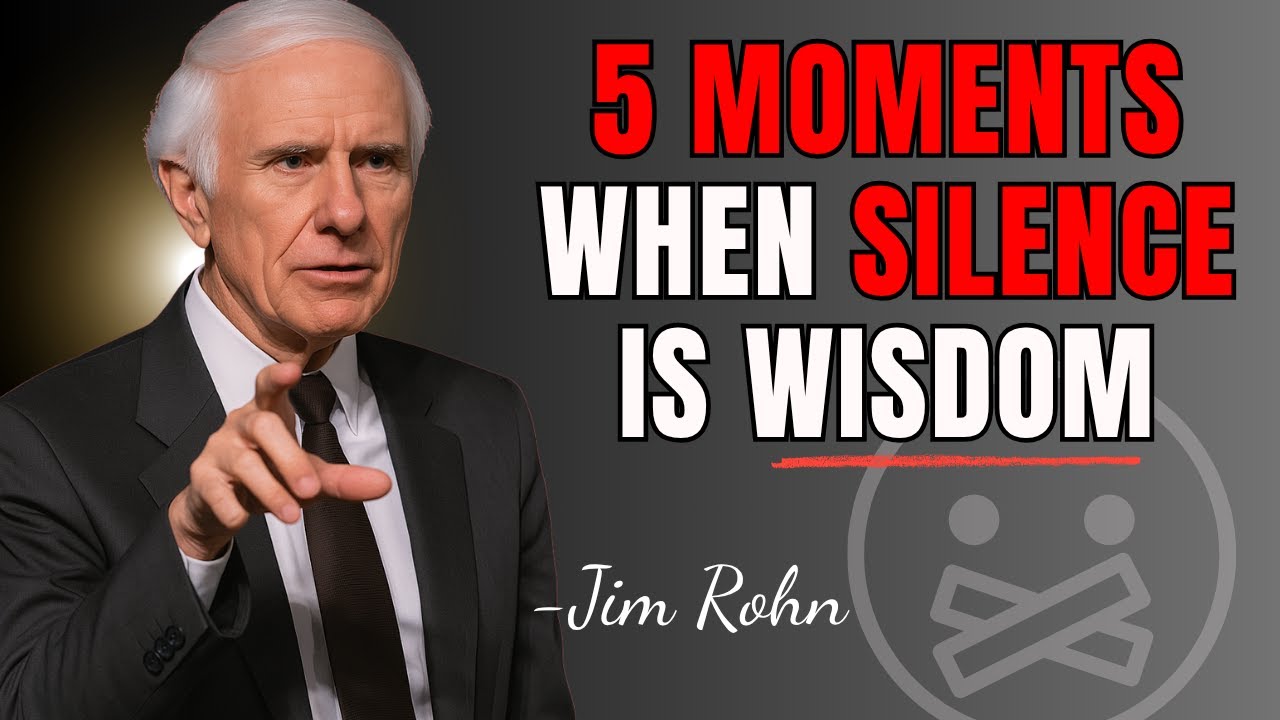 Emotional Control | 5 Times You Should Stay Silent – Jim Rohn