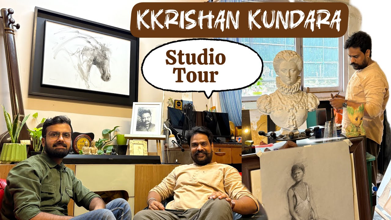 Artist studio tour with me | Artist Kkrishan Kundara