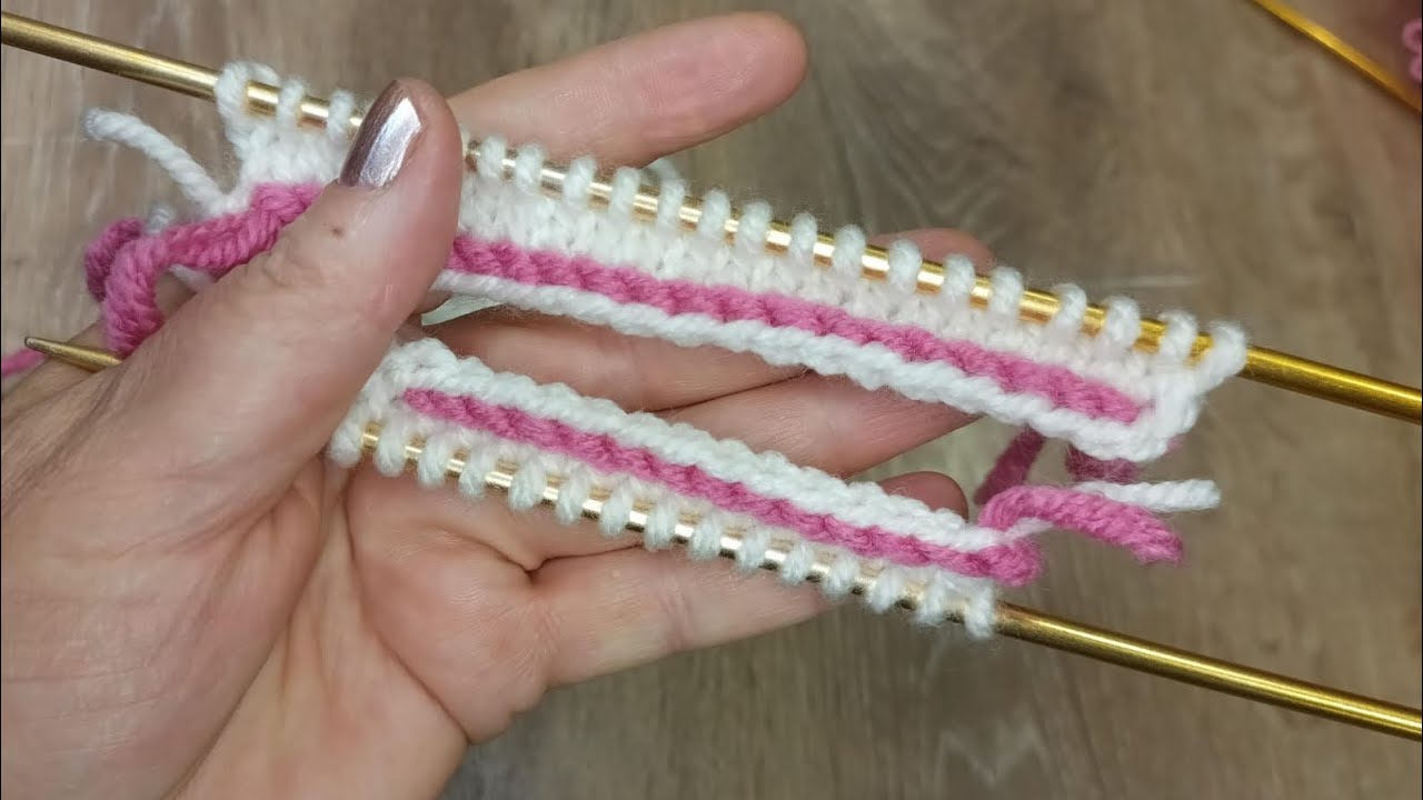 İki Renkli Kordon ile &Ouml;rg&uuml; Başlama Tekniği 👍🫶 Crochet Pattern 🫶 Knitting Pattern ❤️