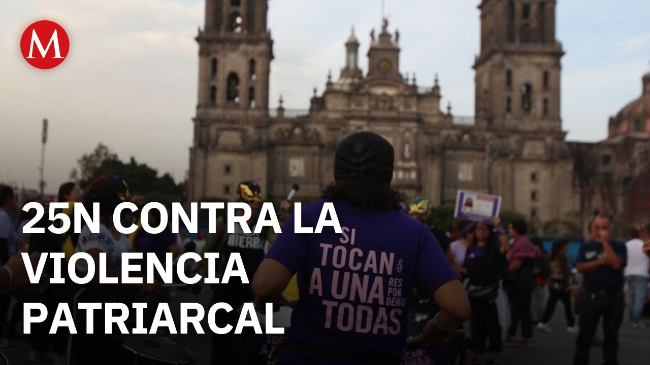 Colectivos feministas marchan en CdMx por el 25N en b&uacute;squeda de justicia