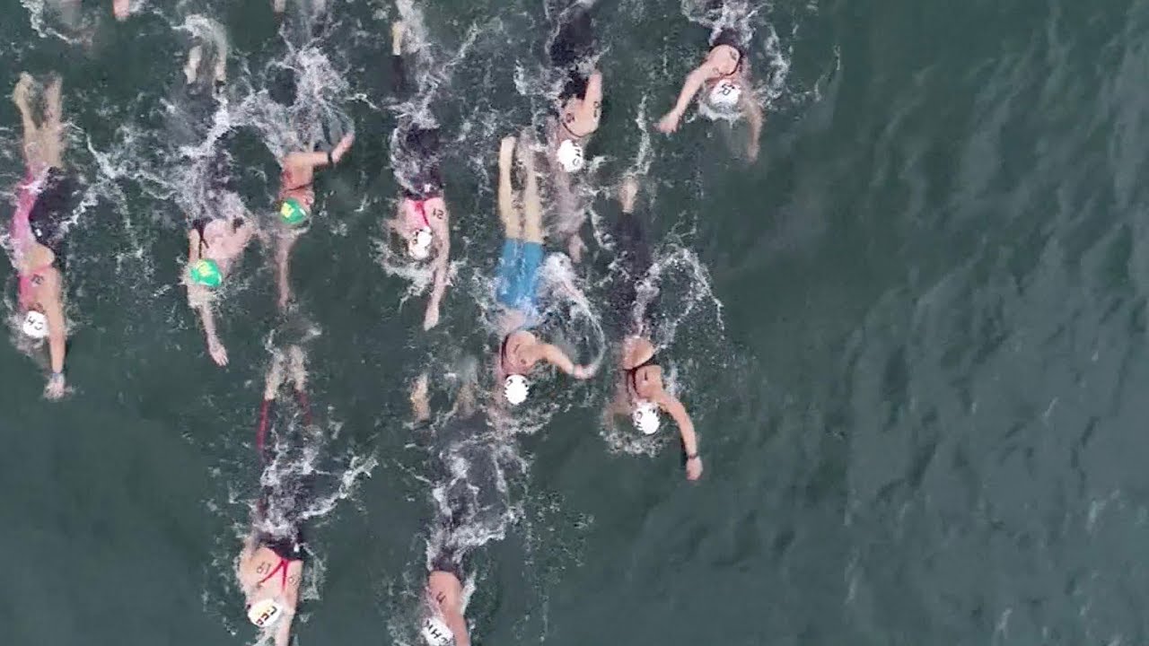 Jack Burnell, Xin Xin win Marathon Swim World Series in east China