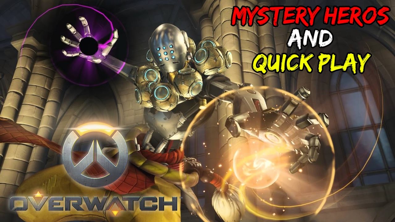 OVERWATCH | Solo Mystery Heroes and Quick Play | Decent Zenyatta Play