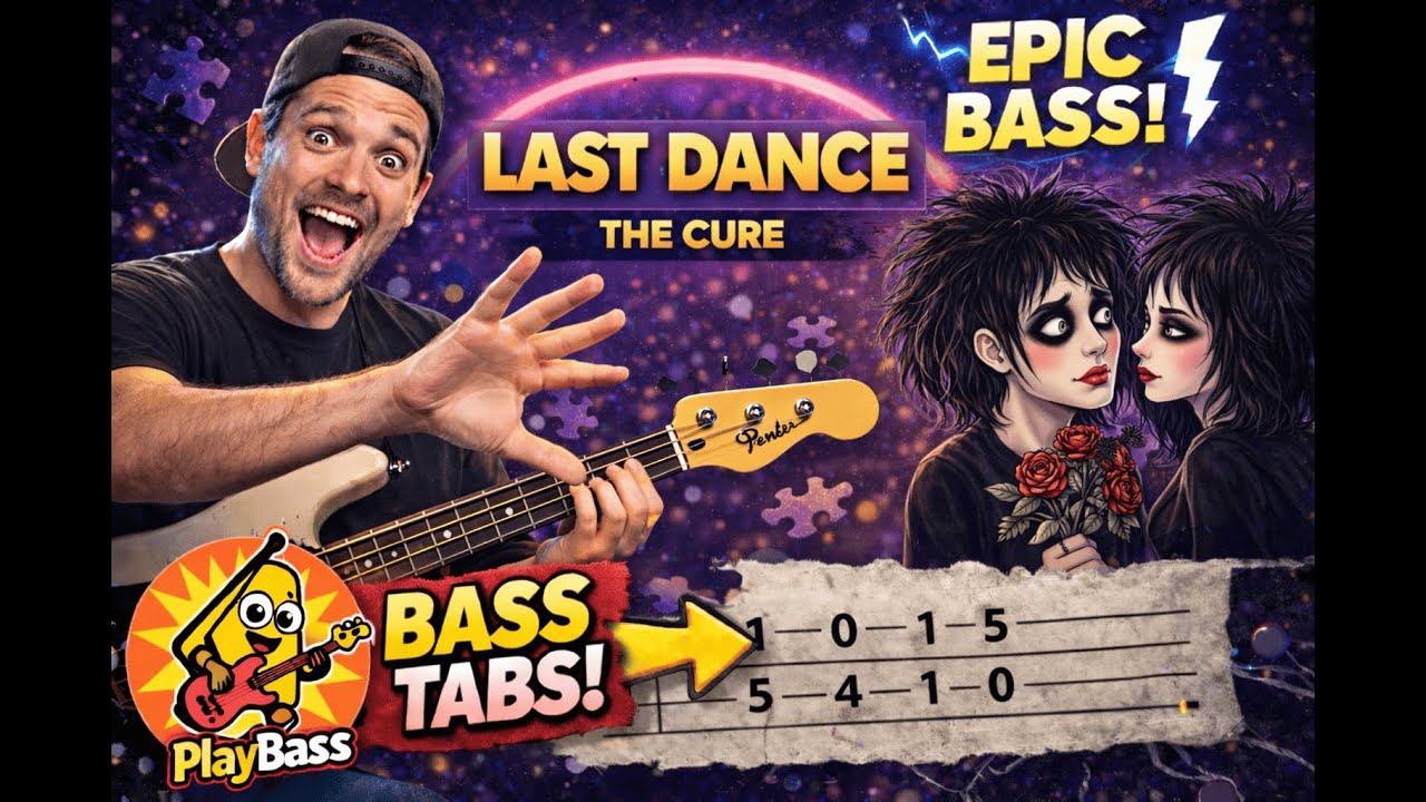 Last Dance - The Cure (Bass Cover + Tabs)