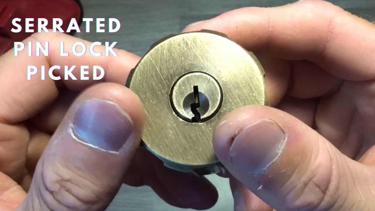 [28] Picking the Sparrows Revolver lock with serrated pins