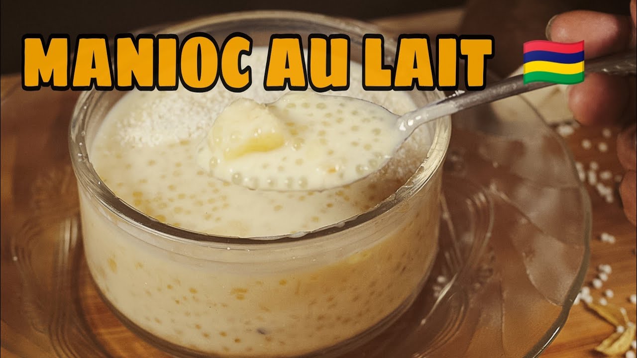 Recette de MANIOC DANS DU LAIT/ manioc au lait et aux perles de tapioca (manioc sagoo)un délice !