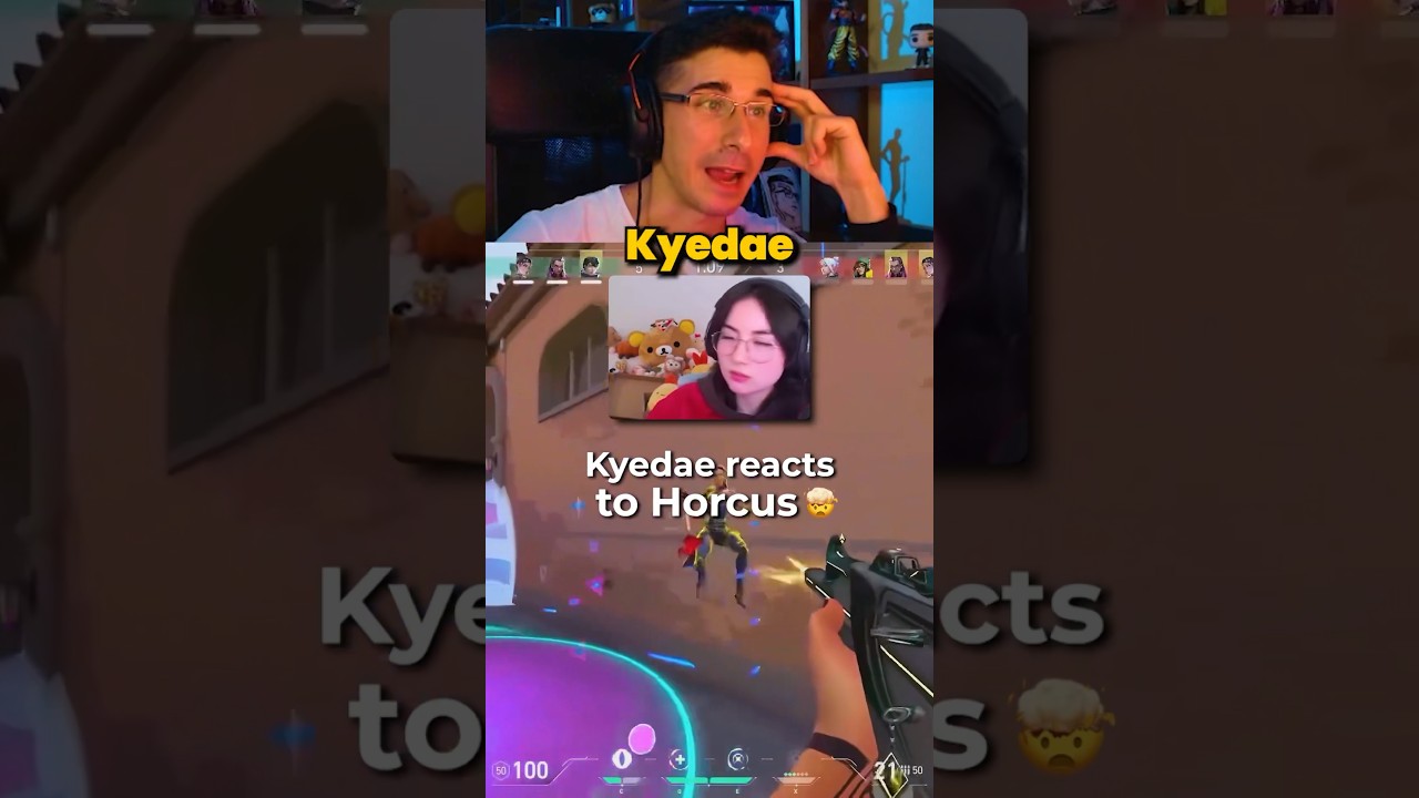 Kyedae reaccionando a Horcus aka NickEh30 😳 valorant live streamer gameplay highlights daily clips